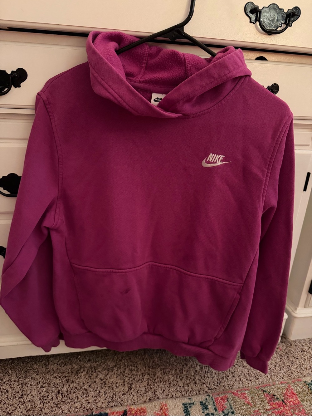 Nike Youth Fuchsia Crewneck Hoodie